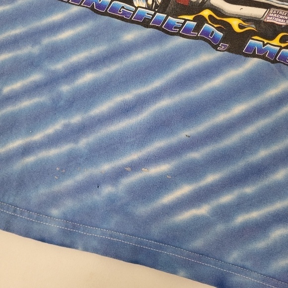 2004 Racing T-Shirt Graphic Tee Tie Dye Short Sleeve Street Muscle Cars Drag - Picture 6 of 10